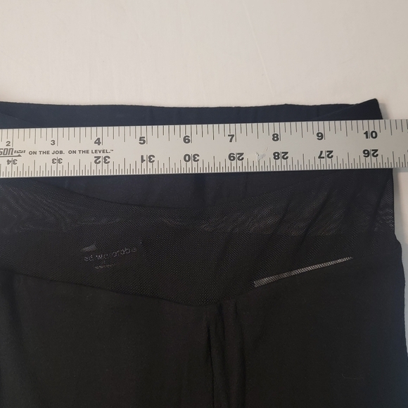 NAKED WARDROBE A Little Meshed Up XS Black Leggings, sheer, sexy mesh insert - Picture 5 of 10